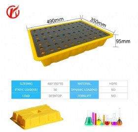 Spill tray for lab bench