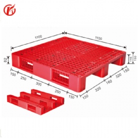 Heavy Duty Plastic Pallet with 3 Runners